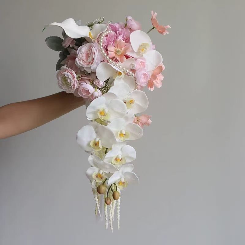 Towoo 中国の森の滝の花束造花写真スタジオ屋外結婚式の写真撮影の小道具|undefined