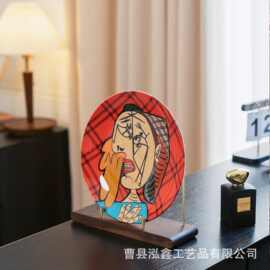 跨境新款木制收纳展示架折叠唱片收纳展示架立式多用收纳架