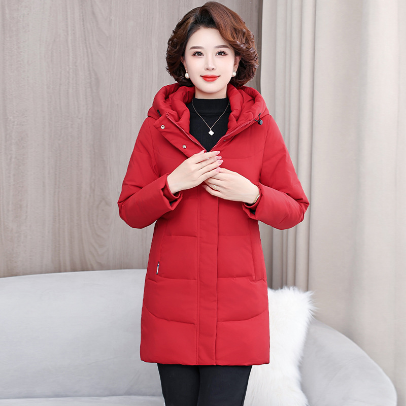 Damas de mediana edad, ropa de plumón, ropa de algodón de invierno caliente, ropa de algodón de madres elegante. image 6