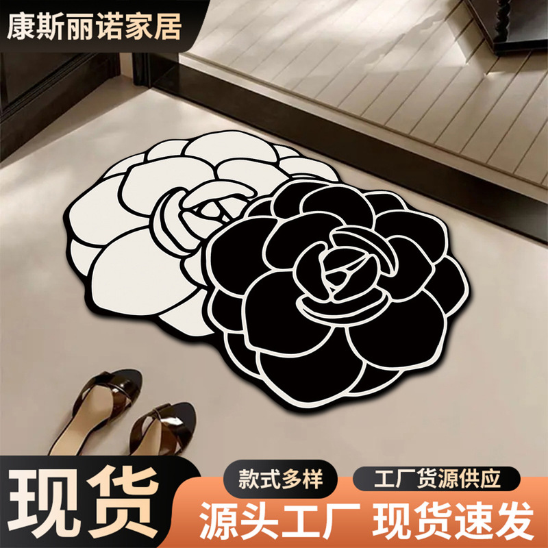 批发法式浴室地垫家用硅藻泥软垫卫生间门口脚垫厕所防滑地毯轻奢|undefined