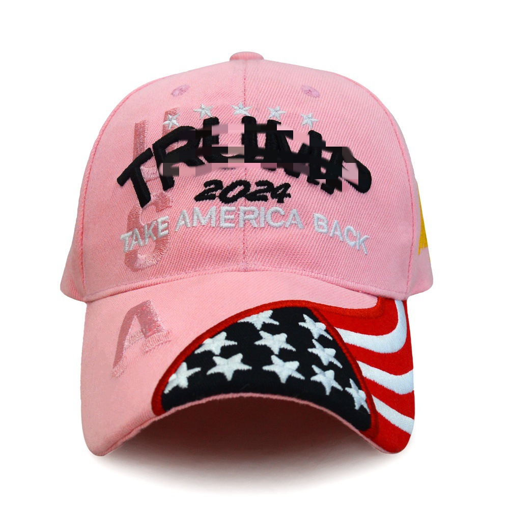 2024 New Embroidered Baseball Cap Amazon Hot Sale US Election Cap Cycling Sun Protection Hat