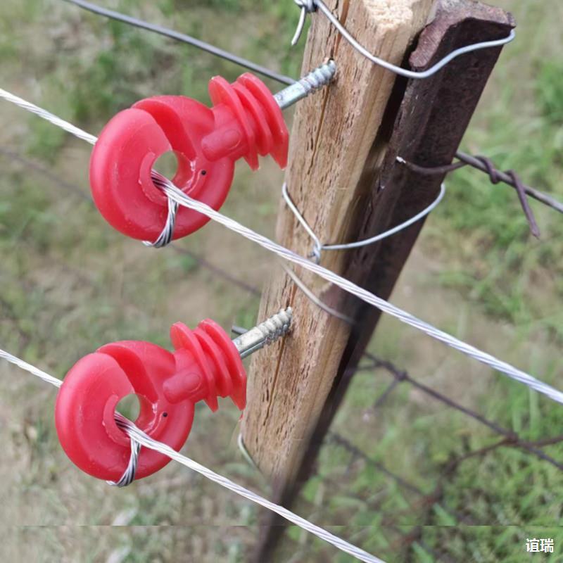 牧场电子围栏钉子绝缘子绝缘木桩自攻钉围栏脉冲铁桩型垒德株