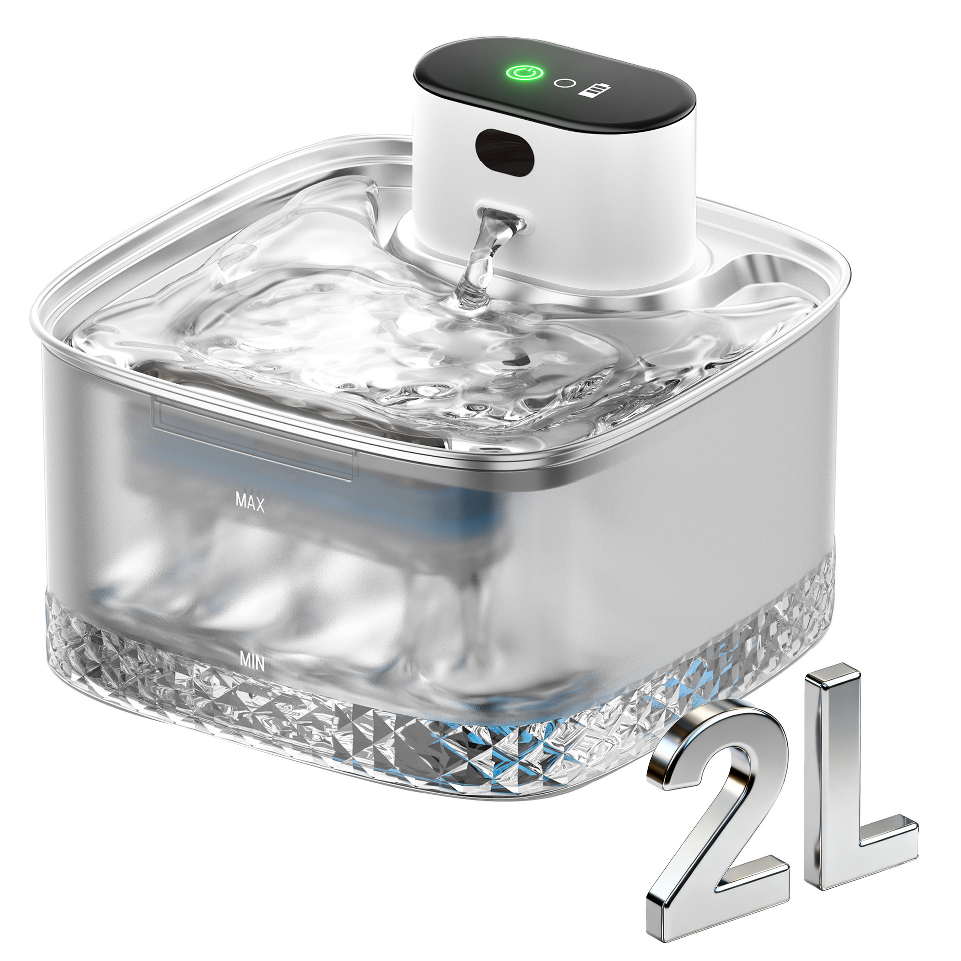 跨境新品宠物智能饮水机充电款自动循环喷泉活水猫咪喂水器小猫用