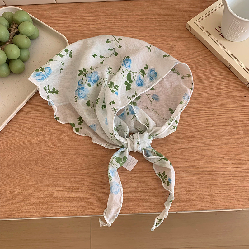 Pañuelo de seda de alta calidad, nuevo estilo, pañuelo de seda literario, pañuelo floral fino, correa para el cabello, serpentina, bufanda triangular de todo fósforo, cintura