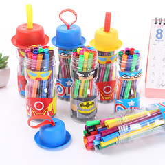Watercolor Creative Superhero Children's Painting Watercolor Pens Washable Drawing Pens Student Painting Stationery Gift
