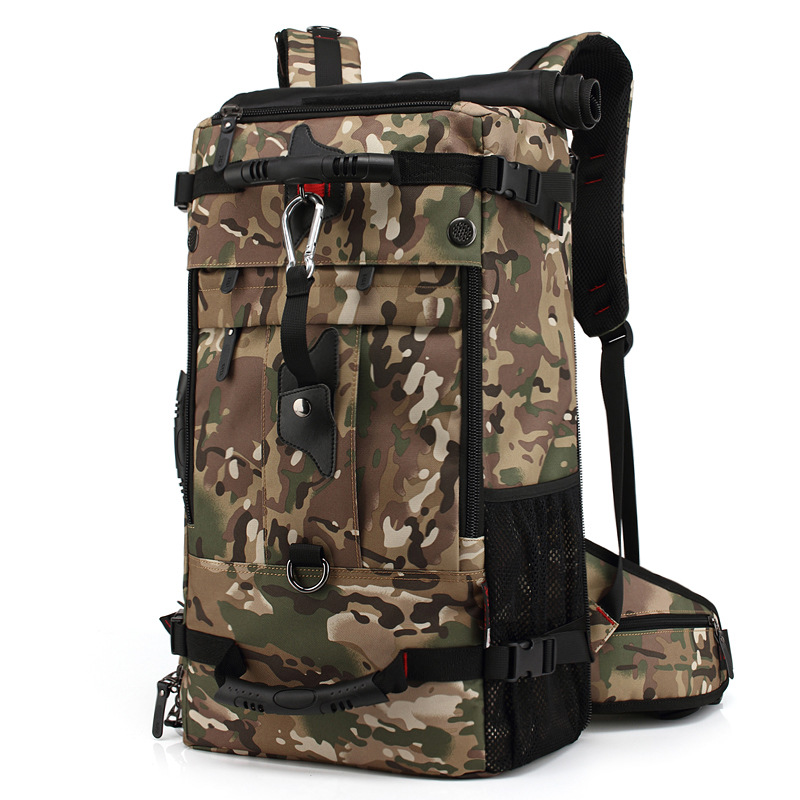 Kaka mochila de viaje de los hombres bolsa de deporte al aire libre de gran capacidad de tres usos impermeable práctico de gran tamaño bolso del alpinismo