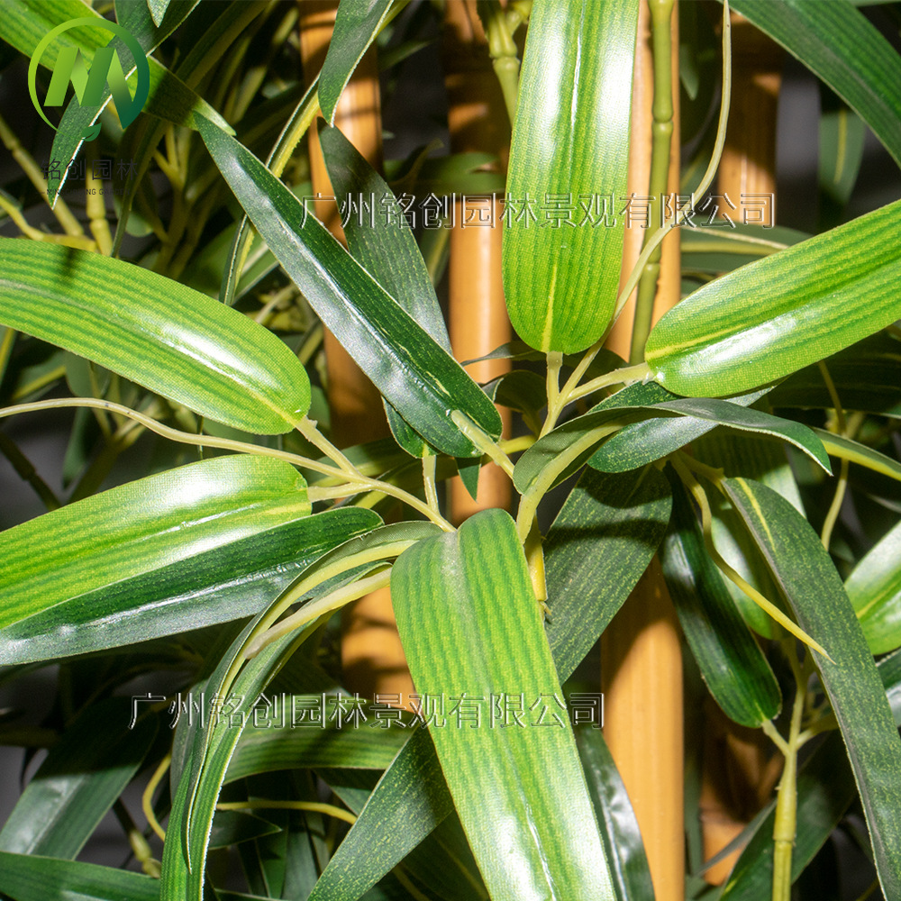 Simulación de plantas verdes y paisajismo Bambú falso Simulación de plantas en macetas Simulación de plantas verdes falsas Paisajes Bambú Bonsai