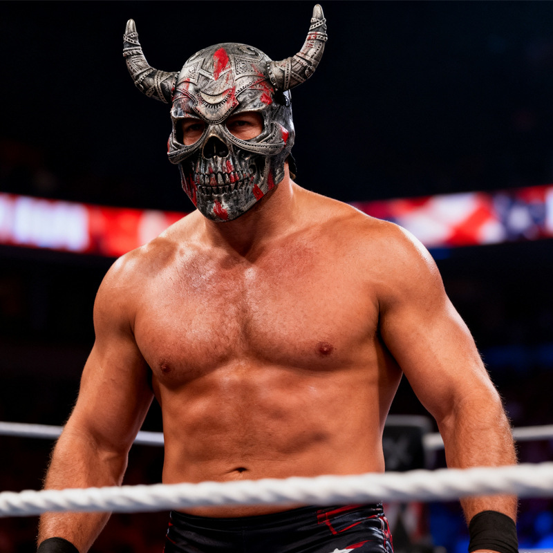 La máscara de estilo vikingo, la máscara Nephilim, la máscara de esqueleto de Nephilim, los propósitos de baile, el toque TK.