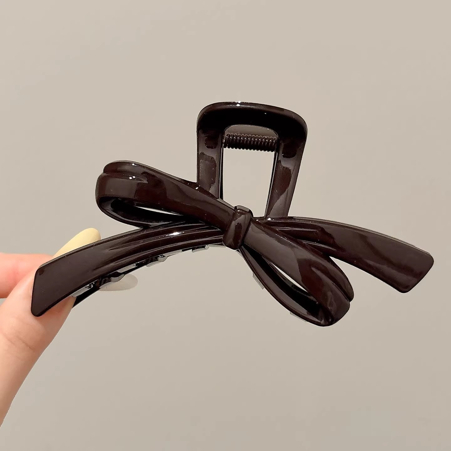 2#Chocolate brown-bow about 12cm