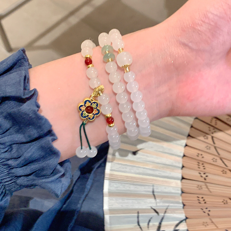 New Chinese Style Stacked Beaded Bracelet New Women's High-value Student Party Niche Exquisite High-value Bracelet Bracelet New Chinese Style Stacked Beaded Bracelet New Women's High-value Student Party Niche Exquisite High-value Bracelet Bracelet