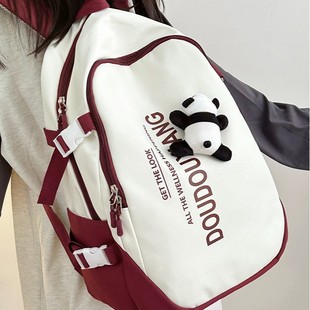 New Fashion Casual Schoolbag Girl Middle School Student Backpack High Beauty Value Large Capacity Couple Backpack Computer Bag