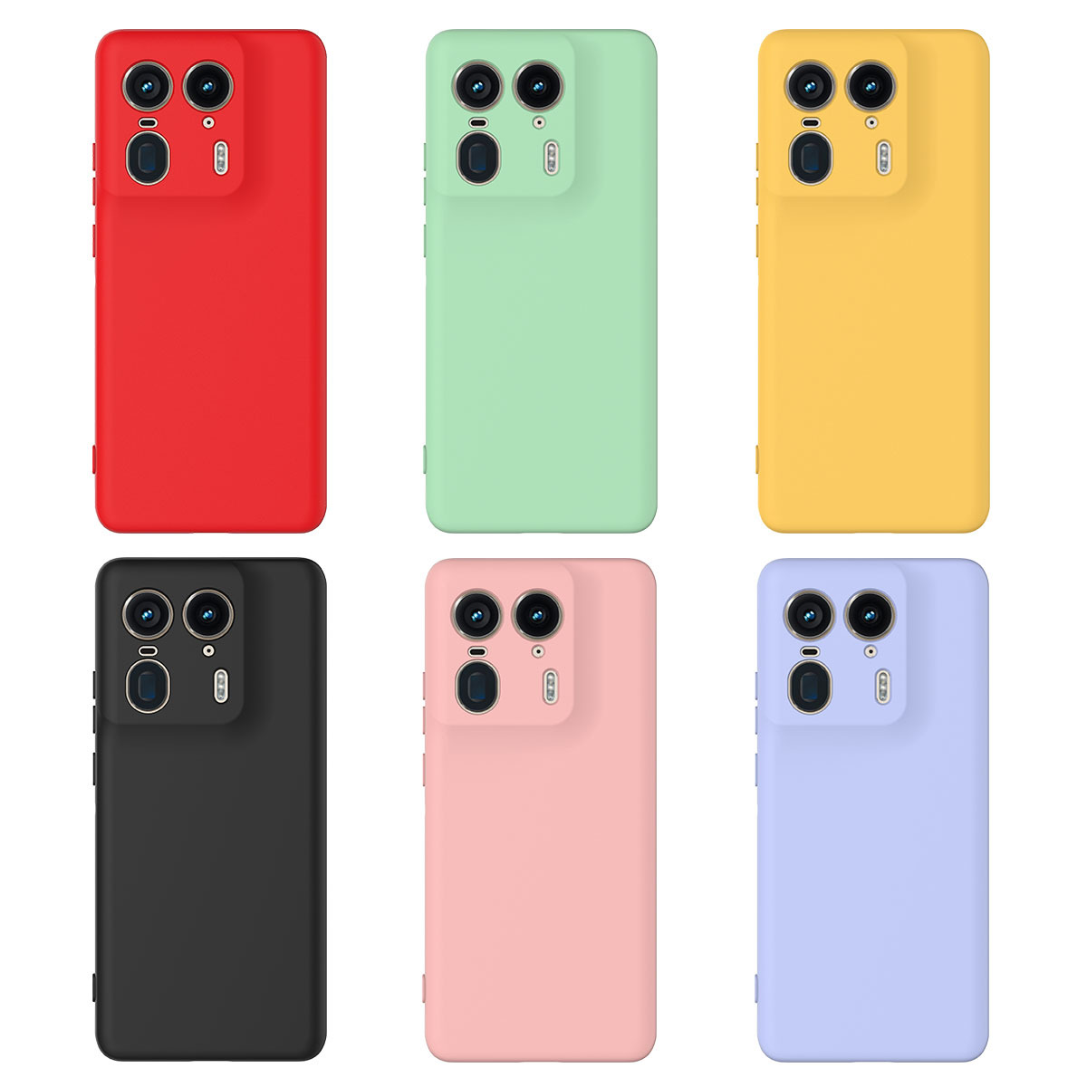Suitable for Motorola Motoedge50 60Ultrafusion Liquid Silicone Soft Protective Case Pure Color