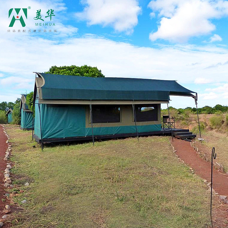 Carpa de hotel para ocio al aire libre, alojamiento móvil, estructura de acero para actividades de camping, impermeable y con protección solar, portátil, camping de lujo ligero.