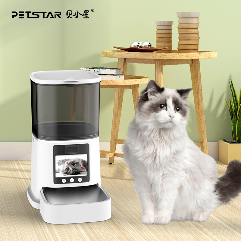 猫咪智能喂食器定时远程投喂5L大容量双向视频语音狗狗自动投食机|undefined