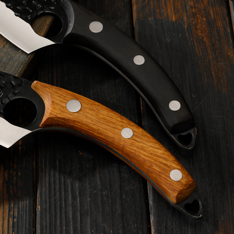 Patrón de martillo forja cuchillo de carnicero corte de hueso especial pequeño cuchillo curvo cuchillo de corte de cerdo cuchillo de carnicero cuchillo multiusos Yangjiang