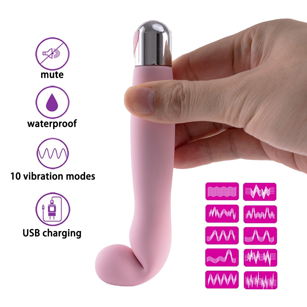 Ten-Frequency Wave G-spot Vibrator, Silicone Rechargeable Adult Toy — detail image 3