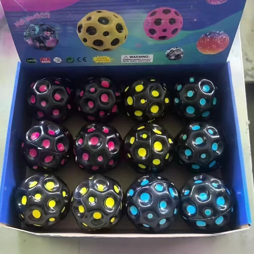 Moon Ball 7cm nuevo rompecabezas para niños súper bomba descompresión pu espuma de alta elasticidad bola divertida estudiante ventilación juguete