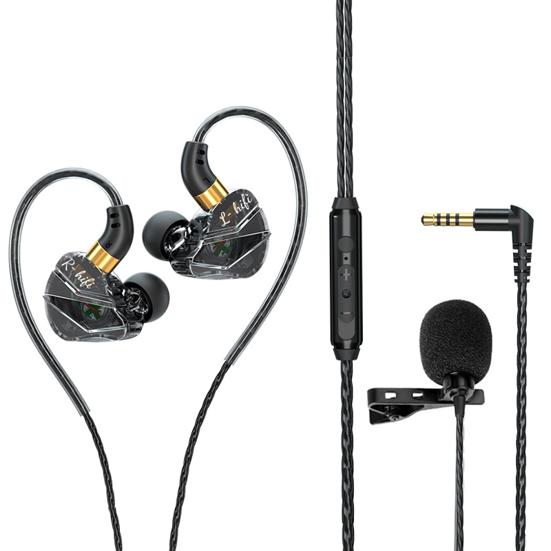 Modelo privado Canción K Auriculares especiales Micrófono con cable Canto dos en uno Monitoreo de retorno de oído en vivo Computadora Auriculares para teléfonos móviles