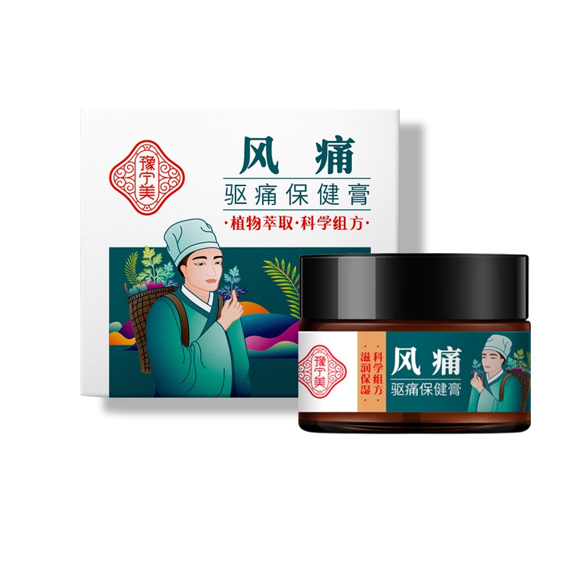 Finger and Toe Transdermal Pain Relief Ointment for Gout, Dampness, Bone Spurs, Heel Fasciitis, Knee Pain, External Joint Care