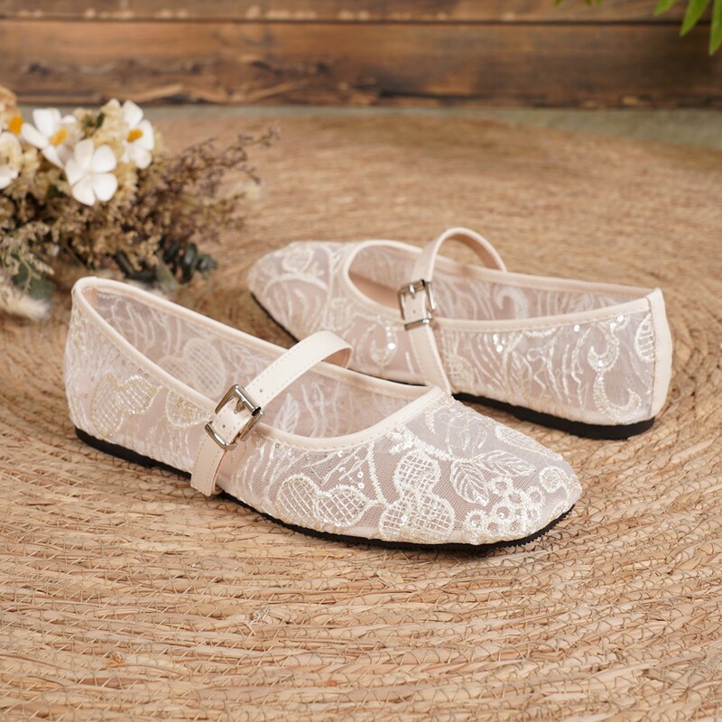 Amazon cross-border dropshipping of vintage Mary Jane shoes for women, spring 2026 collection, square toe, flat ballet style Amazon cross-border dropshipping of vintage Mary Jane shoes for women, spring 2026 collection, square toe, flat ballet style