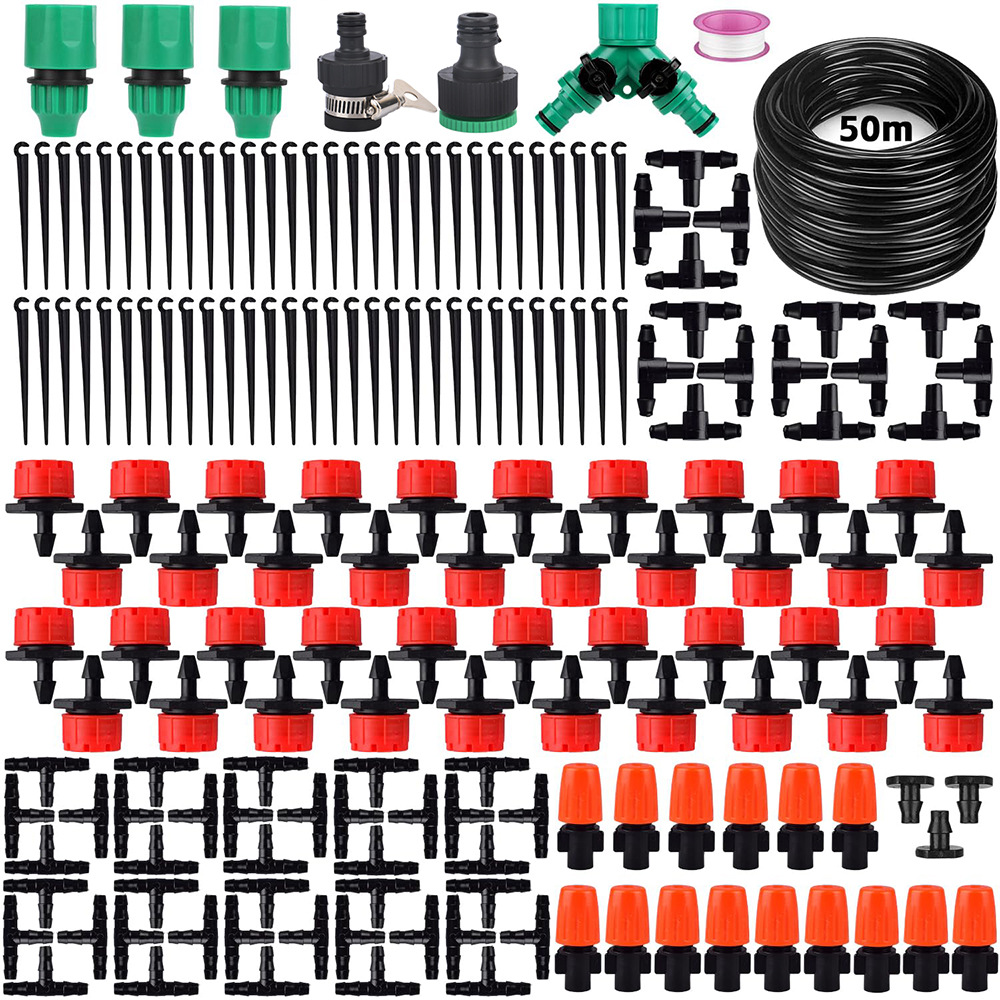 Sistema de riego de enfriamiento y eliminación de polvo para jardín y jardín con boquilla de riego automática de goteo de agua