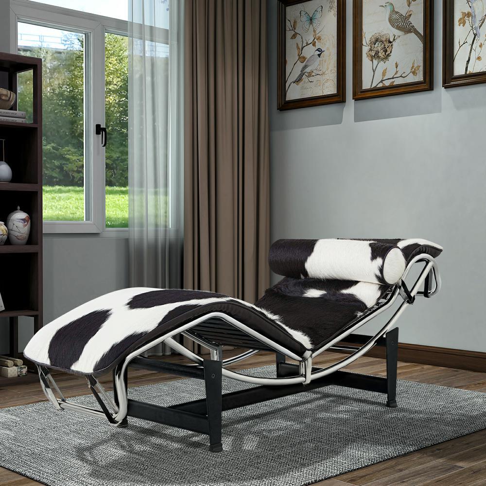 LC806D新品上市一件代发书房客厅躺椅马毛黑白躺椅午休躺椅海外仓