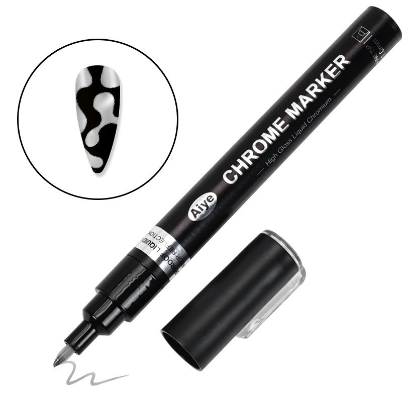 Pintura de uñas graffiti pluma marcador de acrílico color pintado a mano punto flor gancho línea DIY uñas para hornear sin acuarela en blanco y negro image 27
