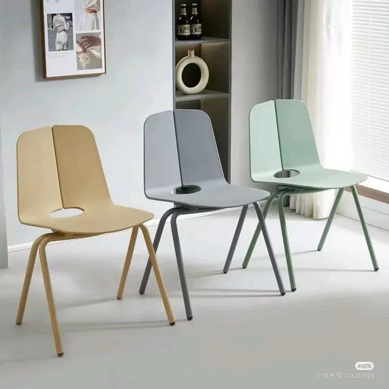 塑料加厚餐椅餐桌吃饭椅子食堂经济型凳子靠背现代简约塑料椅家用