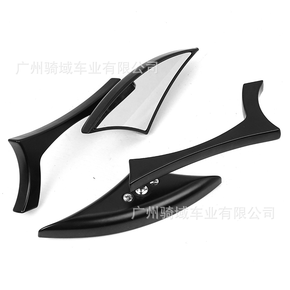 Motorcycle rearview mirror, modified sports car rearview mirror, triangular Harley retro modified off-road rearview mirror