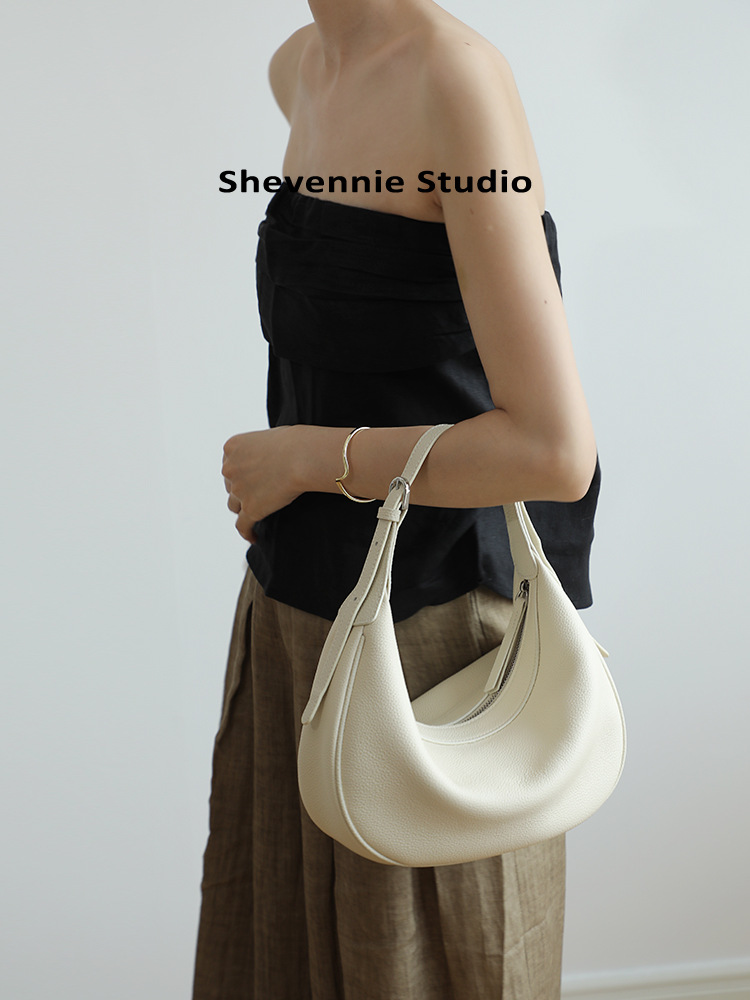 Women's Crescent Bag 2025 New Arrival Niche Underarm Bag Trendy Hobo Crossbody Commuter Dumpling Bag - Thumbnail 4