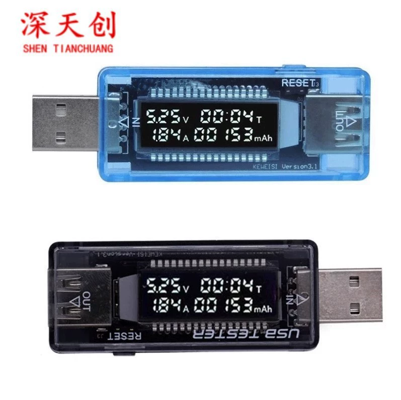 Амперметр напряжения USB емкость мощности мобильный источник питания тестер емкости аккумулятора