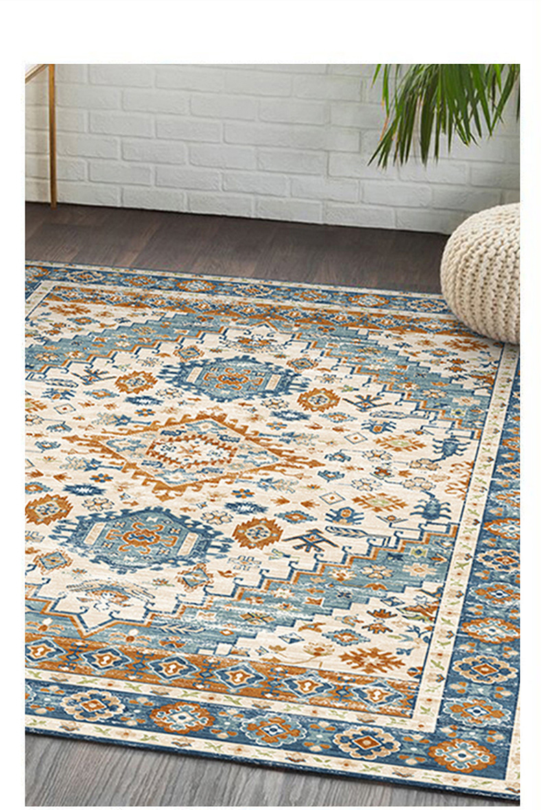 波斯客厅地毯,复古民族风地毯,欧美地毯,波西米亚卧室床边毯,条纹地毯