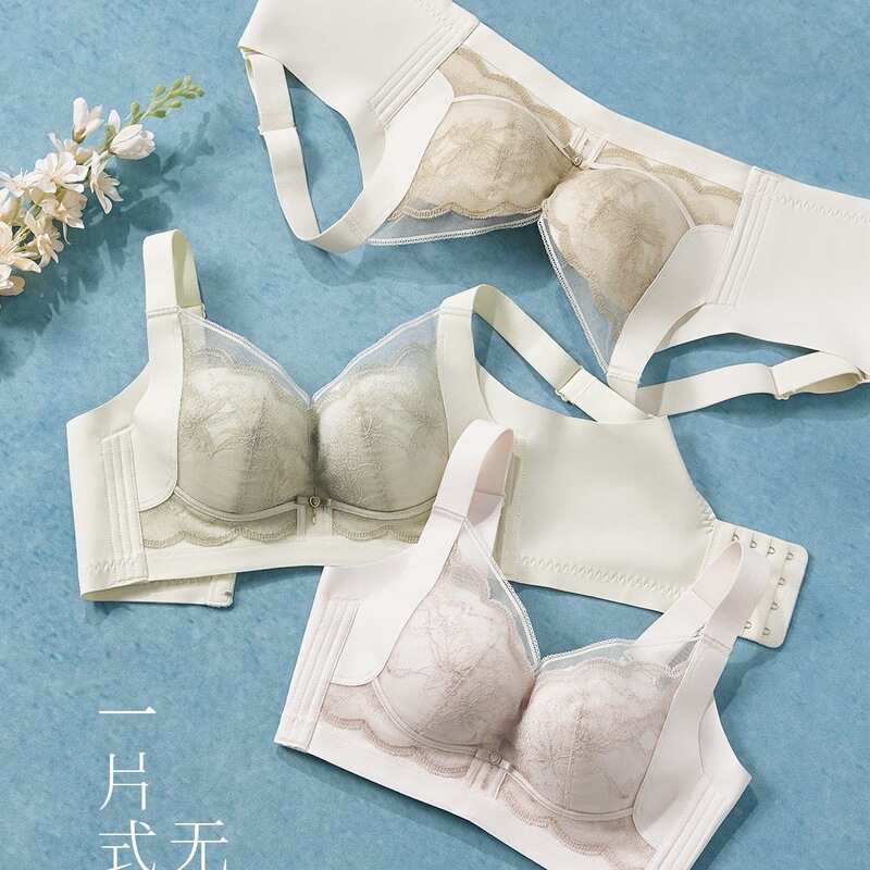 2530 Medium-Thick, Soft, Comfortable, Skin-Friendly, Wire-Free, Seamless Bra with Push-Up and Adjustable Features for Side Breast Collection