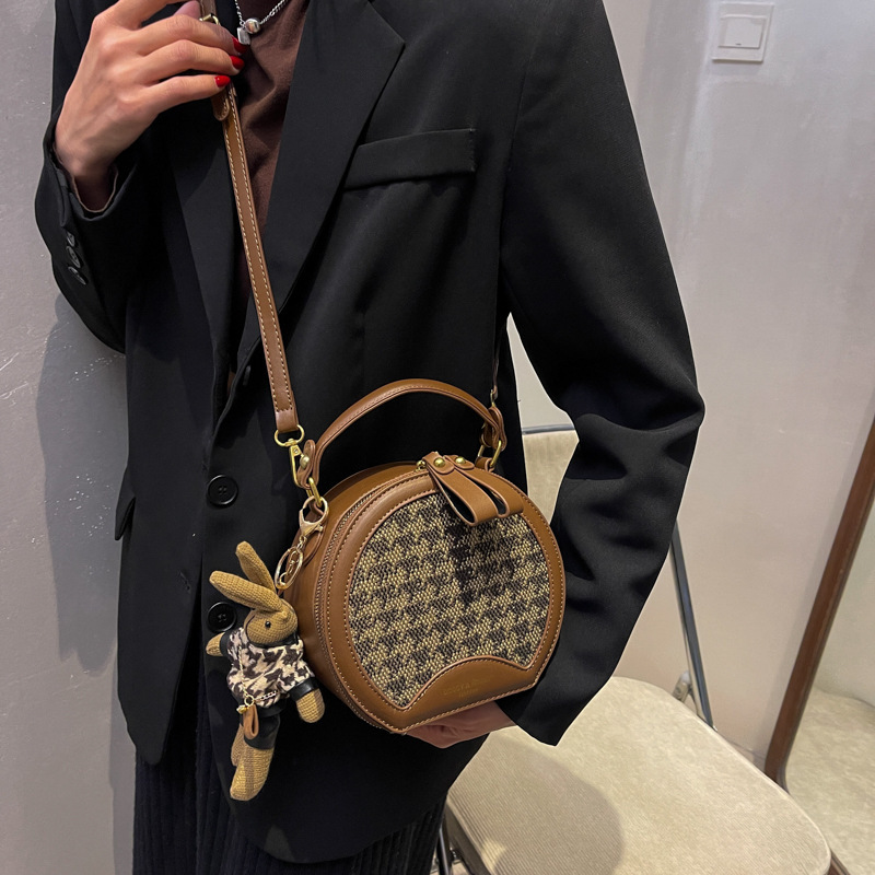 Borsa a tracolla donna stile francese borsa a spalla tessuta_voghion.com