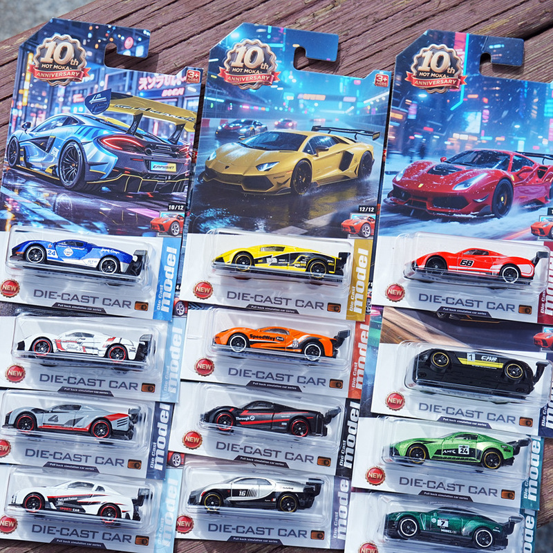 HOTMOKA new military alloy chariot series small sports car alloy car model boy toy car racing stall