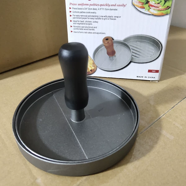 Black handle burger meat patty press [170g] spray painted style