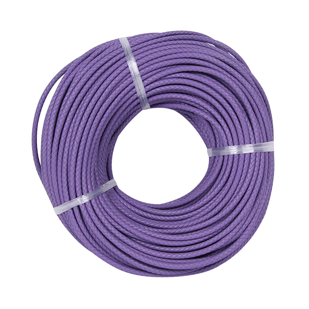 Pulsera de cuerda de cuero de vaca de primera capa cuerda de cuero Zhou Sheng mismo estilo cuerda de cuero tejida adecuada para Zhou Sheng cuentas de la suerte accesorios de joyería de oro duro