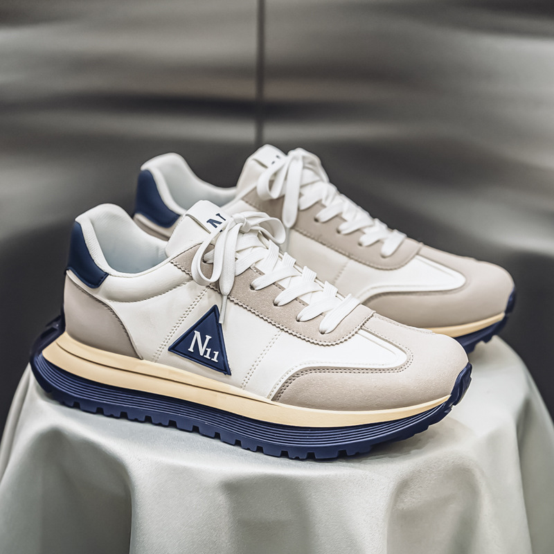 Zapatos Gump2025 primavera nuevo estilo de hombre zapatos casuales de moda anti-derrapante cómodos zapatos deportivos transpirables para hombre