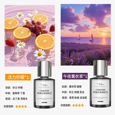 Aromatherapy Liquid Home Toilet: Car Perfume Aromatherapy - meizu-2-bottles-lemon-lavender