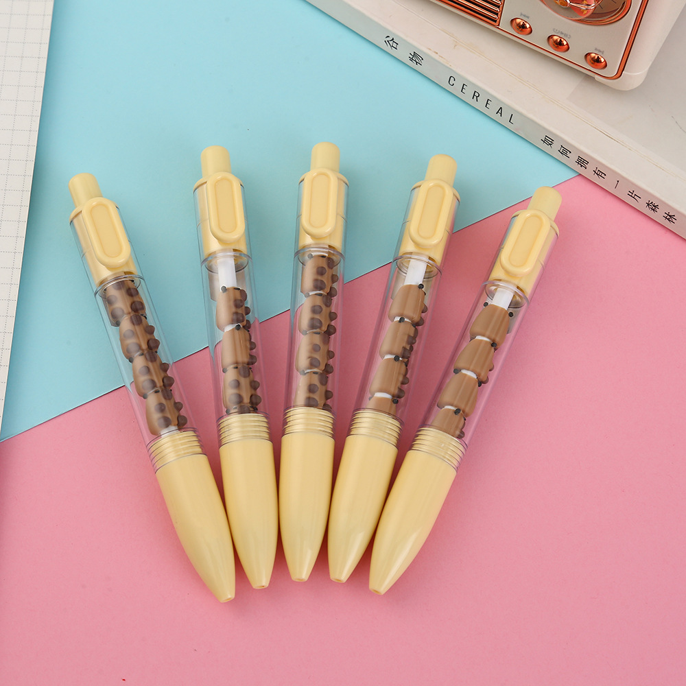 创意款卡皮巴拉按动中性笔顺滑速干高颜值签字笔学生课堂写字黑笔