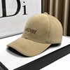 Demi-season woolen baseball cap suitable for men and women for beloved with hood, keep warm hat for leisure, Korean style, with embroidery