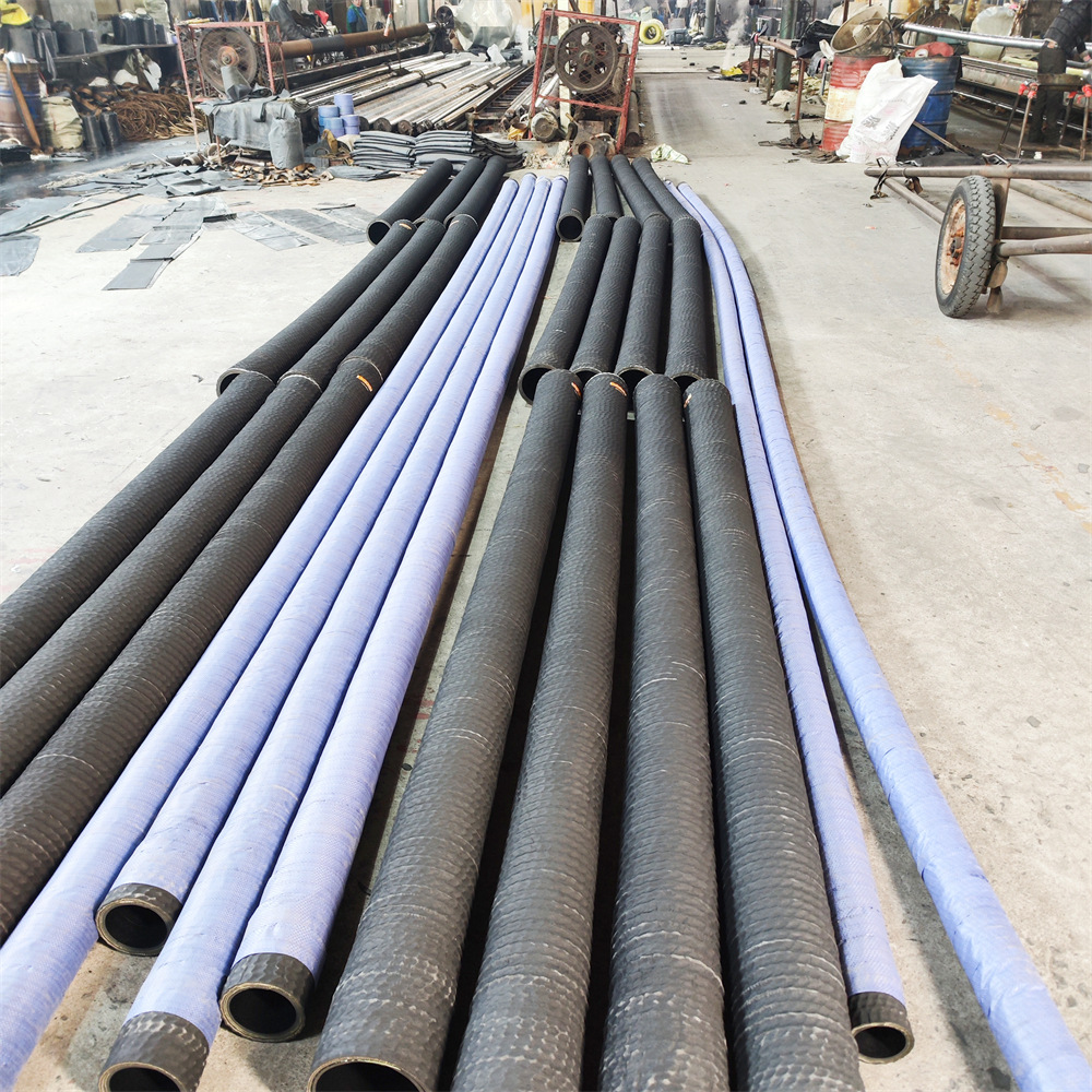 大口径高压胶管法兰钢丝排水风软管4-10寸耐磨钢丝骨架排抽污泥浆