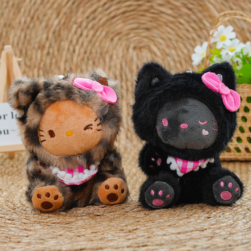 可爱hellokitty毛绒挂件kt猫玩偶凯蒂猫玩偶公仔卡通钥匙扣书包挂|undefined