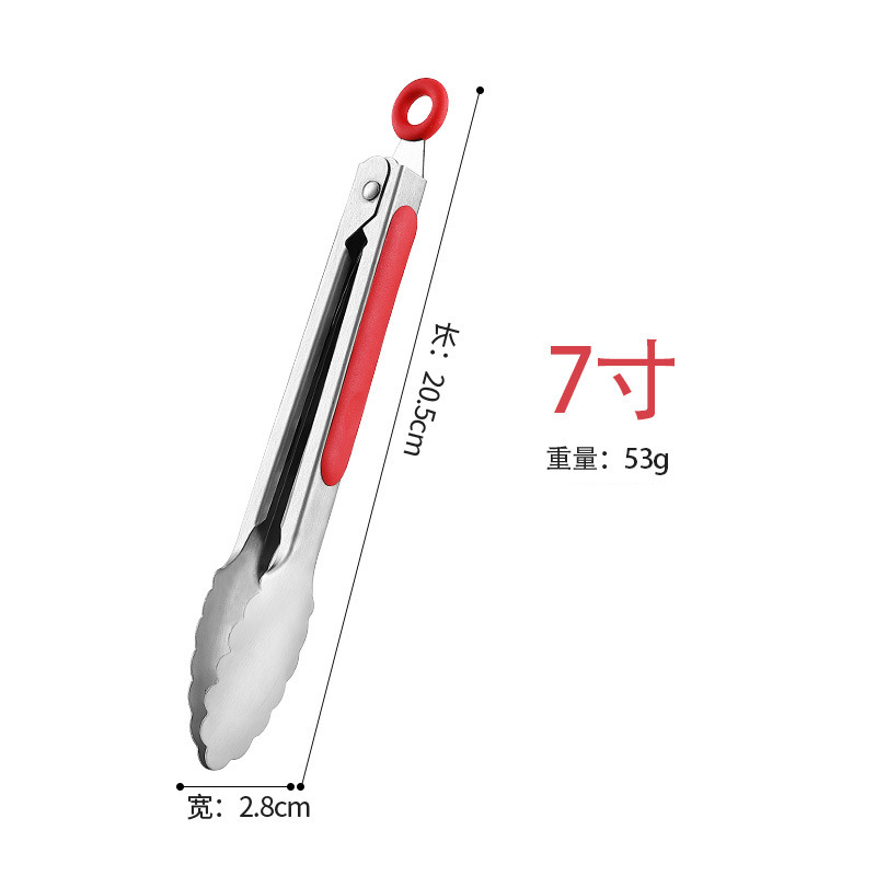 Clip de comida Clip de comida antideslizante de acero inoxidable Clip de bistec Clip de barbacoa Clip anti-escaldado Clip para hornear FCM resistente a altas temperaturas