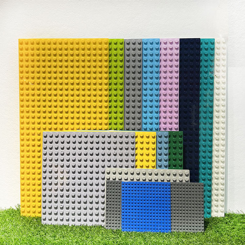 Large particle building block base plate is compatible with LEGO large particle kindergarten building block wall base plate for children's early education assembly toys