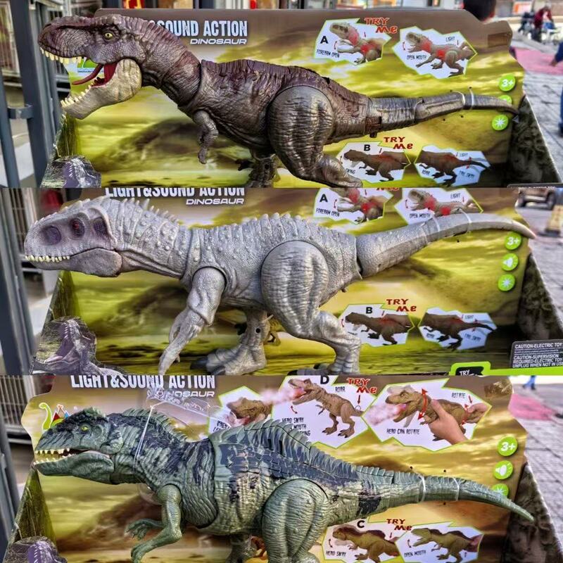 Jurassic Dinosaur Toy Disguised as Tyrannosaurus Rex and Giganotosaurus Sound and Light Model Toy Boy Gift Jurassic Dinosaur Toy Disguised as Tyrannosaurus Rex and Giganotosaurus Sound and Light Model Toy Boy Gift