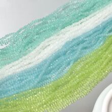4-8mm 水晶玻璃珠扁珠车轮珠手机链项链diy串珠配件发簪流苏散珠