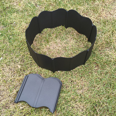 跨境楼顶种植挡土板花园圃草石装饰隔离板波浪形拼接园林篱笆围栏