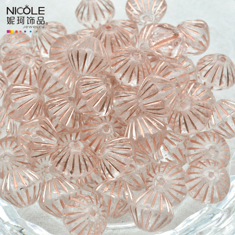 Importado Checo Baos Osha esmaltado linterna cuentas de mano 9mm accesorios de material DIY pulsera alrededor de 100 piezas