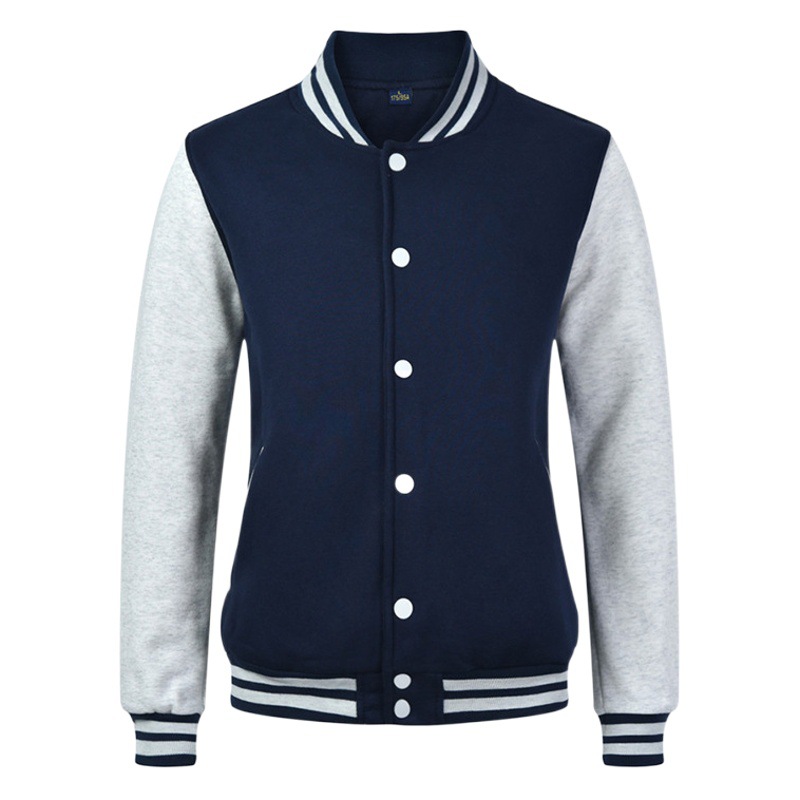 Baseball uniform group sweater custom printed logo autumn and winter fleece-lined thick cotton jacket class uniform men's and women's work clothes embroidery